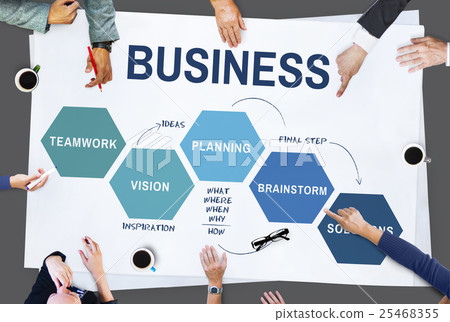Business Strategy Vision Planning Concept Business Strategy Vision Planning Concept 25468355