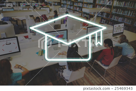 Mortar Board Education Success Icon Concept 25469343