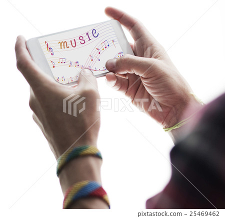 Music Note Art of Sound Instrumental Concept Music Note Art of Sound Instrumental Concept 25469462
