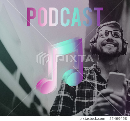 Digital Music Streaming Online Entertainment Media Concept 25469468