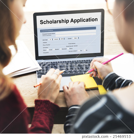Scholarship Application Document Contract Form Concept Scholarship Application Document Contract Form Concept 25469553