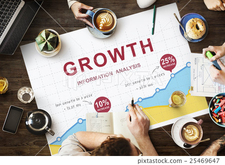 Business Data Growth Report Analysis Performance Concept 25469647