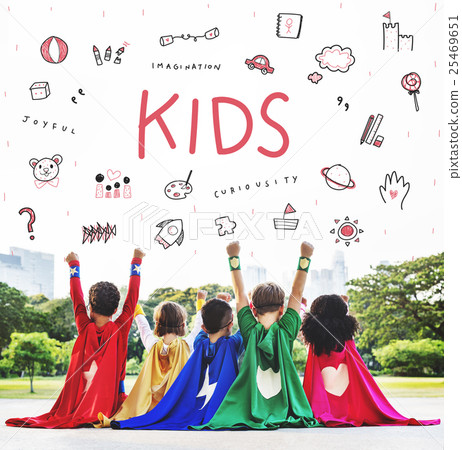 Imagine Kids Freedom Education Icon Conept Imagine Kids Freedom Education Icon Conept 25469651