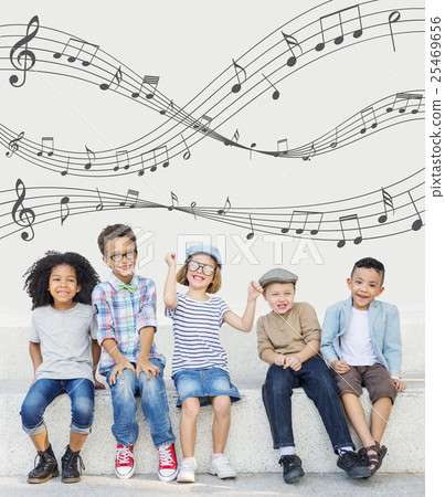 Music Notes Entertainment Melody Listening Concept Music Notes Entertainment Melody Listening Concept 25469656