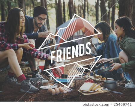 Camping Adventure Trekking Nature Relaxation Concept Camping Adventure Trekking Nature Relaxation Concept 25469741