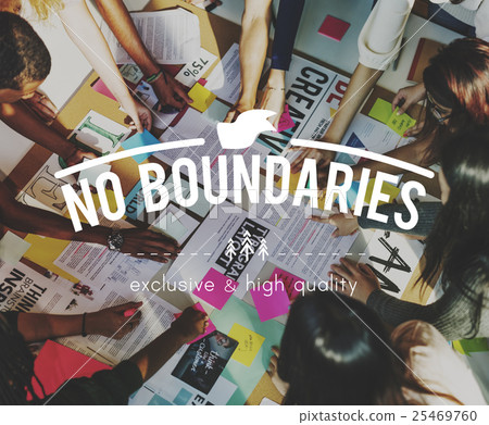 No Boundaries Global Business World Economics Concept 25469760