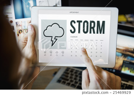 Forecast Overcast Weather Report Concept 25469929