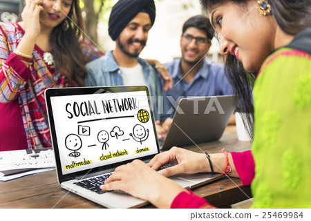 Communication Connection Network Share Concept 25469984