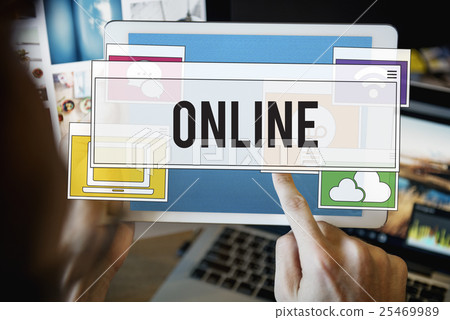 Communication Technology Online Networking Connection Concept 25469989
