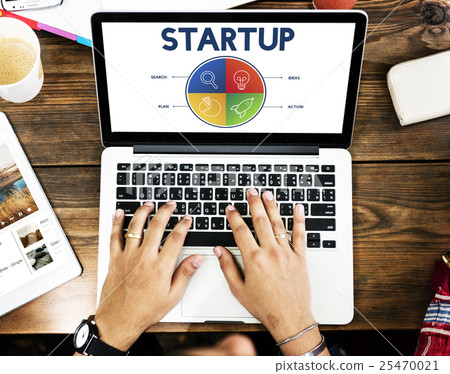 Startup Search Ideas Lightbulb Concept 25470021