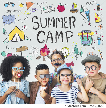 Summer Kids Camp Adventure Explore Concept 25470022