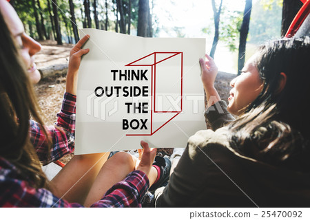 Thinking Out Of The Box Concept 25470092