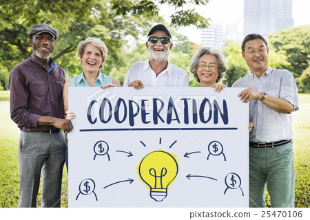 Cooperation Alliance Company Unity Teamwork Concept Cooperation Alliance Company Unity Teamwork Concept 25470106