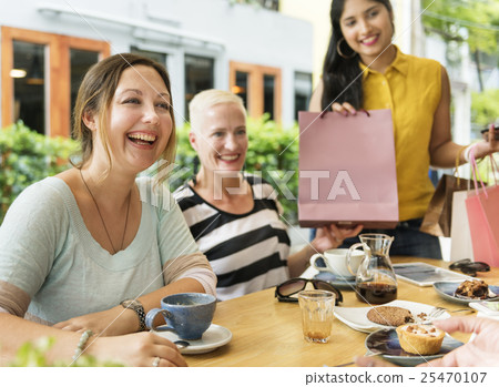 Diversity Women Socialize Unity Together Concept 25470107