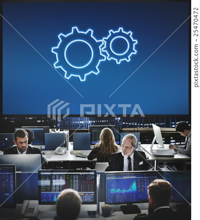 Business Achievement Progress Develpoment Cogwheel Concept 25470472