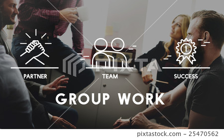 Group Team Work Organization Concept Group Team Work Organization Concept 25470562