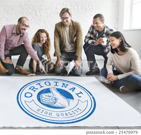 High Quality Guarantee Badge Logo Premium Concept 25470979