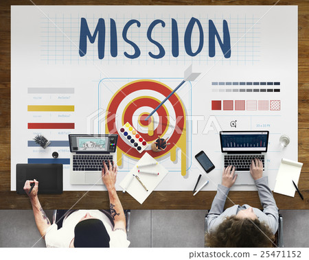 Mission Arrow Target Goals Business Dart Graphic Concept 25471152