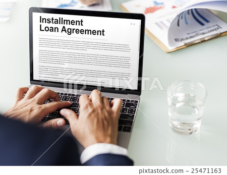 Installment Loan Agreement Credit FInance Debt Concept 25471163