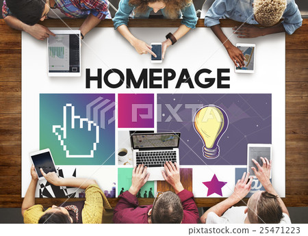 Computer Network Homepage Html Graphic Web Concept 25471223