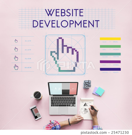 Website Development Links Seo Webinar Cyberspace Concept 25471230
