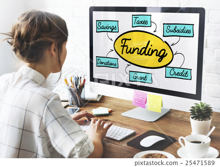 Funding Grant Donation Diagram Concept Funding Grant Donation Diagram Concept 25471589
