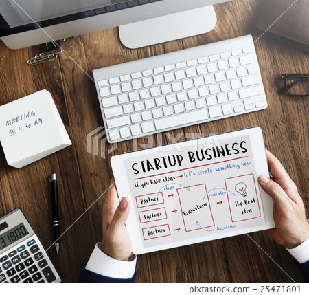 Startup Business Plan Brainstorming Graphic Concept Startup Business Plan Brainstorming Graphic Concept 25471801