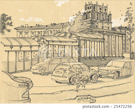 Urban sketch Urban sketch 25472256