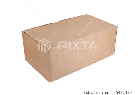 Cardboard box isolated on a white background Cardboard box isolated on a white background 25472359