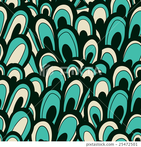 Vector seamless abstract hand-drawn pattern - Stock Illustration ...