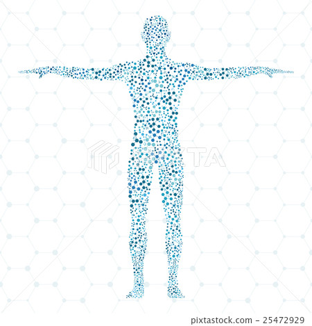 Human. Structure molecule of man. Medicine 25472929