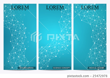 Set of modern vector flyers. Abstract background 25472978