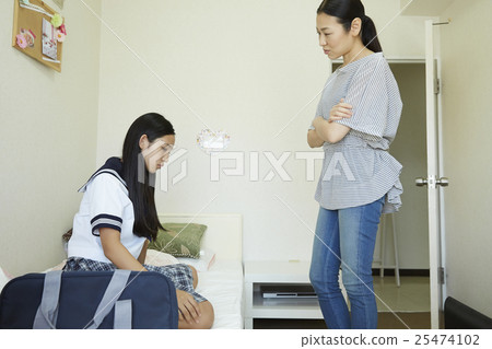 Female high school student rebellious period Female high school student rebellious period 25474102