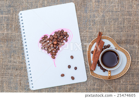 Morning coffee and ebook 25474605