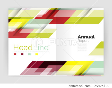 Geometric business annual report templates, modern 25475190