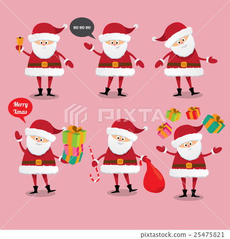 Santa Claus collection. vector illustration 25475821
