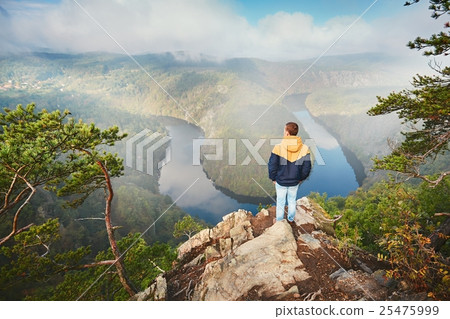 Foggy morning in amazing nature 25475999