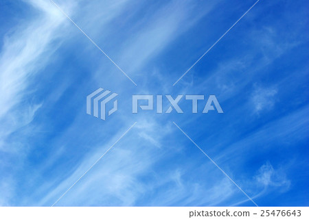 Blue sky background with tiny clouds 25476643