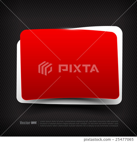 Blank red and white speech bubble layered vector - Stock Illustration ...