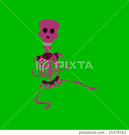 flat illustration on background of skeleton flat illustration on background of skeleton 25478563