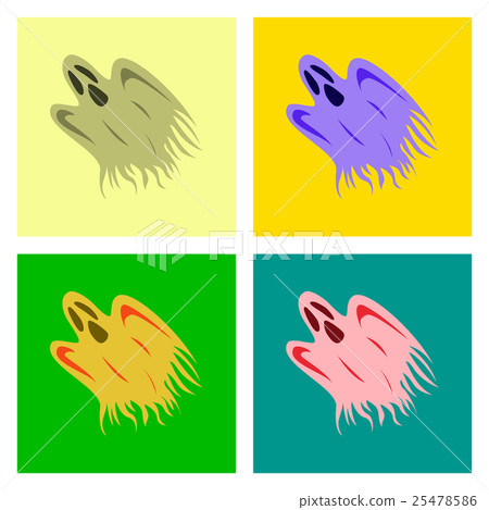 assembly flat illustration ghost 25478586