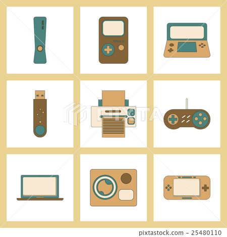 assembly flat icon game console flash drive assembly flat icon game console flash drive 25480110