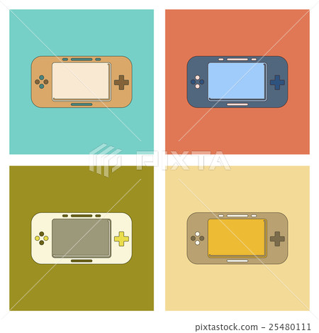 assembly flat icon game console assembly flat icon game console 25480111