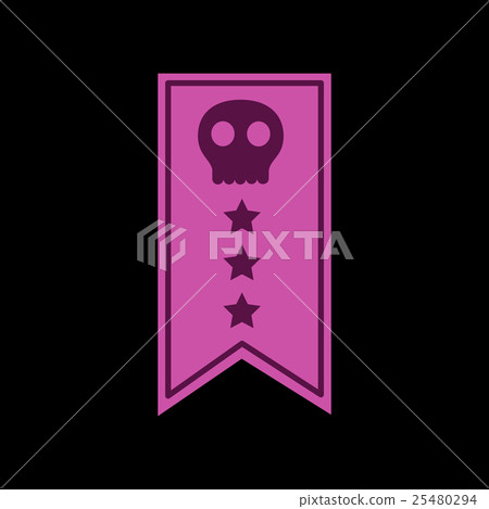 flat icon on background of halloween garland flat icon on background of halloween garland 25480294