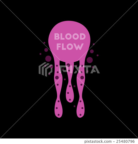 flat icon on stylish background blood flow 25480796