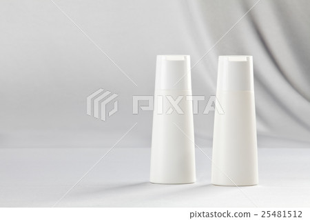 Plastic bottles on white 25481512