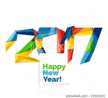Christmas geometric banner, 2017 New Year Christmas geometric banner, 2017 New Year 25481901