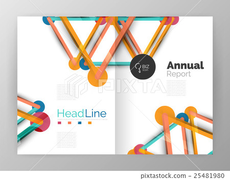 Geometric molecule abstract background, vector 25481980