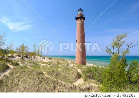 Little Sable Point Lighthouse in dunes 25482202