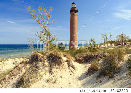 Little Sable Point Lighthouse in dunes Little Sable Point Lighthouse in dunes 25482203